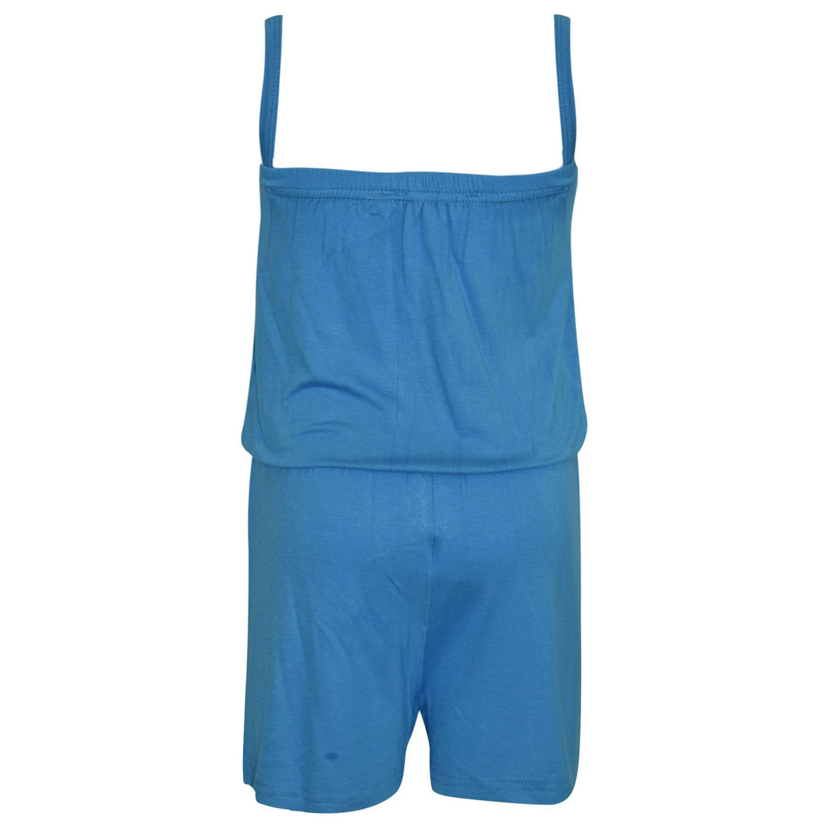 Girls Jumpsuit Kids Plain Color Trendy Playsuit All In One Jumpsuits 5-13 Years