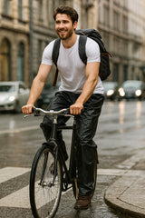 A2Z Mens Waterproof Trousers Quick Dry Overtrousers Windproof Outdoor Rain Pants