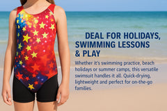 A2Z 4 Kids Girls Swimming Costume One Piece UPF 50+ UV Sun Protection Swimsuit
