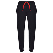 A2Z 4 Kids Unisex Plain Tracksuit Contrast Black And Red Fleece Hoodie with Joggers Jogging Sweatpants Pants Sports Activewear Outfit Set For Childrens Girls Boys Age 5-13 Years