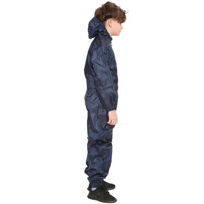 Girls Boys Raincoat Kids Puddle Suit All in One Waterproof Hooded Rainsuit