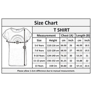 Girls T Shirt Kids Rainbow Print Stylish Round Neck T Shirt Tank Top & Tees 5-13