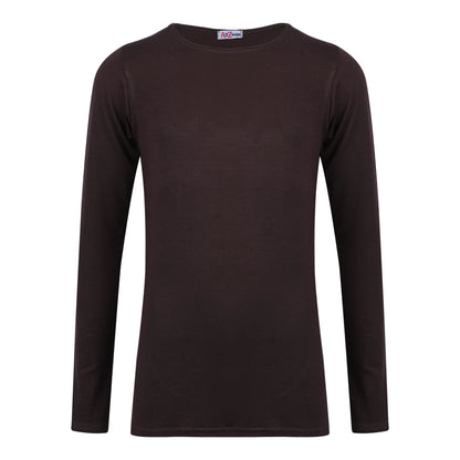 A2Z 4 Kids Girls Plain Long Sleeve T Shirt Soft Feel PE School Activewear Shirts