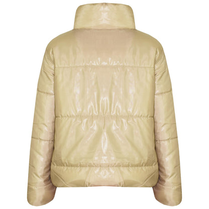 Girls Jacket Kids Wetlook Cropped Padded Quilted Puffer Bubble Jackets Coat 5-13