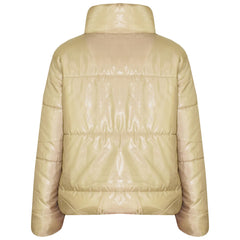Girls Jacket Kids Wetlook Cropped Padded Quilted Puffer Bubble Jackets Coat 5-13
