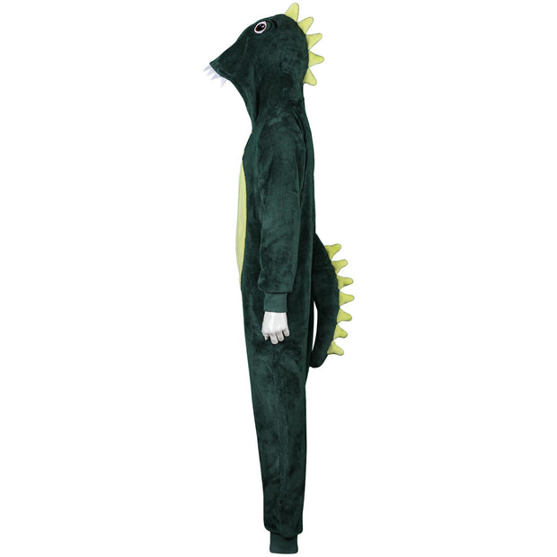 Kids Unisex Dinosaur Onesie Crocodile Face Jumpsuits Playsuit One Piece Loungesuit