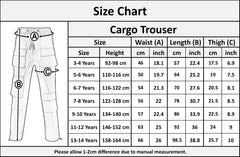 A2Z 4 Kids Boys Active Cargo Trousers Adjustable Drawstring Casual Trouser Pant