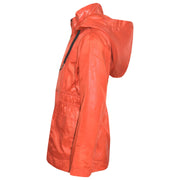 A2Z 4 Kids Unisex Raincoat Jackets Orange Windbreaker Waterproof Parka Shower Resistant Hooded Raincoat Childrens Girls Boys Age 5 6 7 8 9 10 11 12 13 Years