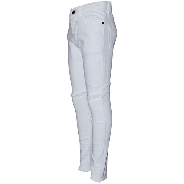 Kids Girls Stretchy Ripped Jeans Denim Skinny Fashion Frayed Pant Jegging 3-13 Y