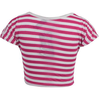 Kids Girls Crop Top FAB GRL Print Trendy Fashion Stylish Belly Shirt Tops & Tees