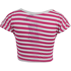 Kids Girls Crop Top FAB GRL Print Trendy Fashion Stylish Belly Shirt Tops & Tees