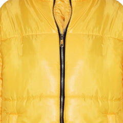 Girls Jacket Kids Wetlook Cropped Padded Quilted Puffer Bubble Jackets Coat 5-13