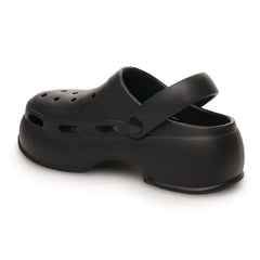 Womens Platform Heeled Clogs Slip On Pool Beach Mules Slipper Shower Sandals
