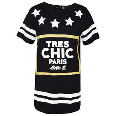 Kids Girls Baseball Tops Designer Tres Chic Paris TShirt Top Legging Set 7-13 Yr