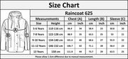 PU Raincoat Jacket Windbreaker Waterproof Parka Hooded For Girls Boys Age 5-13 Years