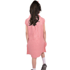 Kids Pack of 2 Girls Dress Breathable with Matching Scrunchies Age 3-14 Years