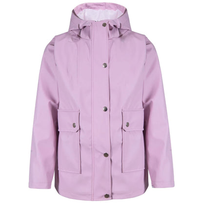 PU Raincoat Jacket Windbreaker Waterproof Parka Hooded For Girls Boys Age 5-13 Years