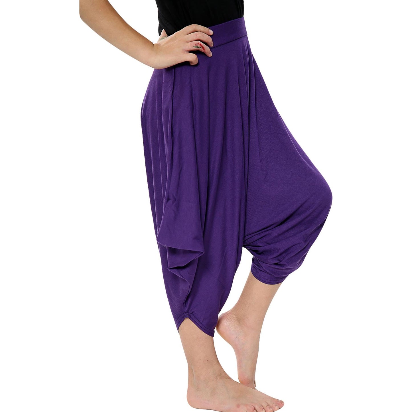 Kids Baggy Harem Trousers Ali Baba Style Tie Dye Yoga Casual Girls 5-13 Years