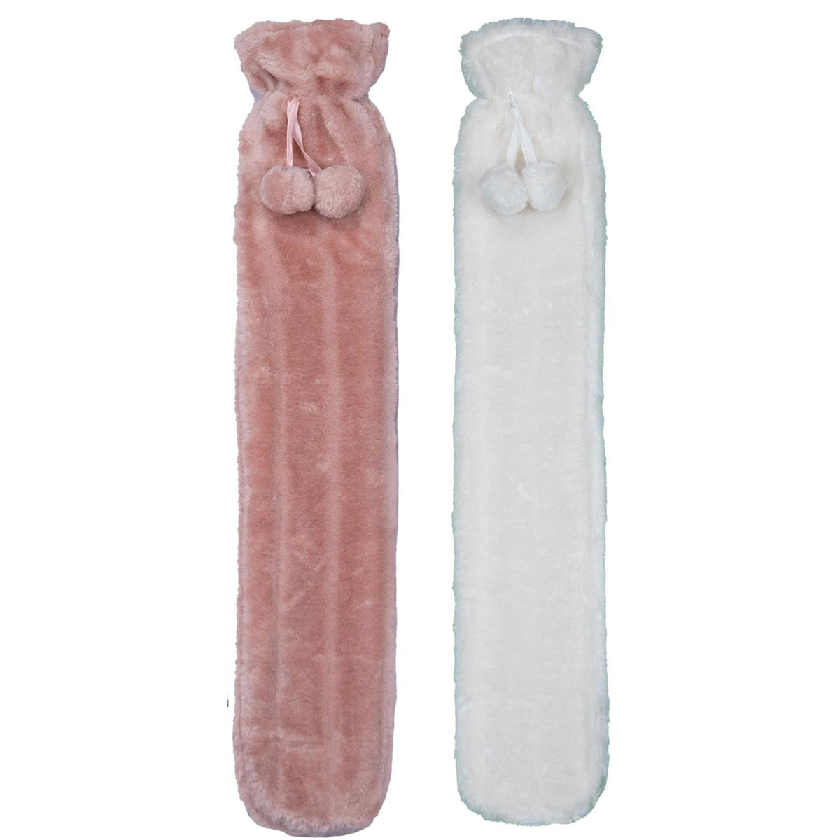 A2Z Hot Water Bottles Plain Fleece Cover 2 Liter Long Water Bottles Heat Therapy