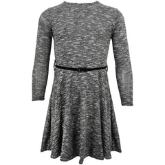 Kids Girls Skater Dress Summer Party Dance Long Sleeves Dresses Age 3-13 Years