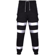 A2Z High Visibility Safe Work Pants Reflective Sweatpants Hi Vis Viz Cargo Joggers Slim Fit Jogging Bottoms Casual Trousers Workout Safety Trouser For Men's Small Medium Large XL 2XL 3XL 4XL - A2Z 4 Kids