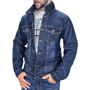 A2Z Mens Jacket Fashion Denim Jacket Jeans Long Sleeves Coat for Mens S To 3XL