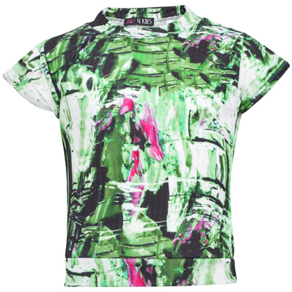 A2Z 4 Kids Girls Tie Dye Crop Top Short Sleeves Trendy Girls Tank Top 7-13 Years