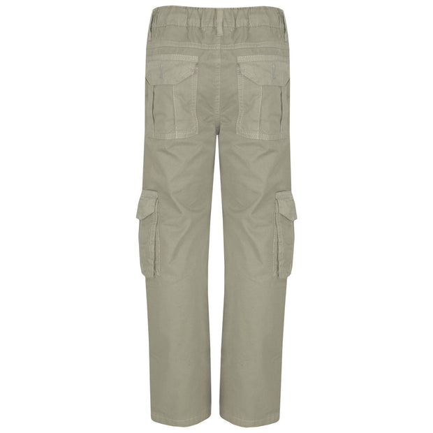 A2Z 4 Kids Boys Trouser Designer Youth BDU Ranger 6-Pocket Grey Combat Cargo Trousers Fashion Pants Age 5 6 7 8 9 10 11 12 13 Yr