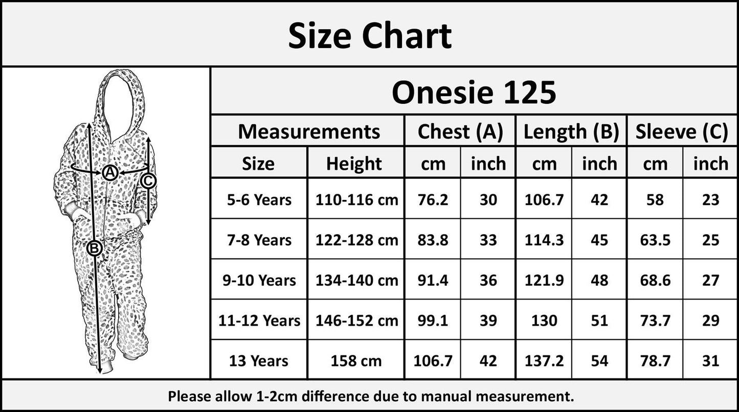 A2Z Onesie One Piece Kids Animal Pyjamas Sleepsuit Costume Girls & Boys Age 5-13
