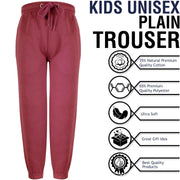 A2Z 4 Kids Boys Girls Joggers Jogging Pants Tracksuit Bottom Sweatpants Fleece Casual School Trouser Age 2 3 4 5 6 7 8 9 10 11 12 13 Years