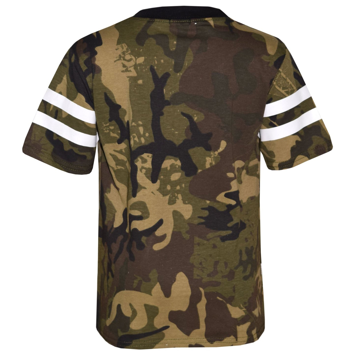 Boys Top Kids Designer Brooklyn 76 Camouflage T Shirt Tops & Trouser Set 5-13 Yr