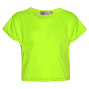 A2Z 4 Kids Girls Top Kids Plain Color Stylish Fahsion Trendy T Shirt Crop Top New Age 7-13 Years