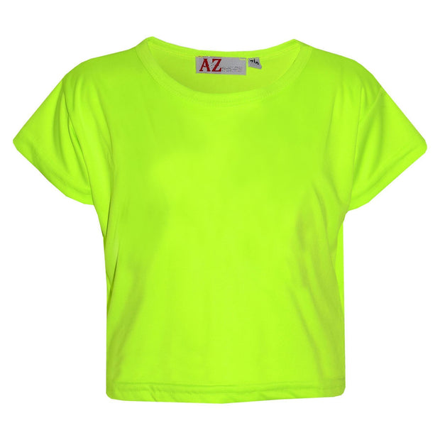 A2Z 4 Kids Girls Top Kids Plain Color Stylish Fahsion Trendy T Shirt Crop Top New Age 7-13 Years