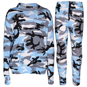 Kids Lounge Suit Girls Camouflage Splash Print Jogging Suit Tracksuit 7-13 Years