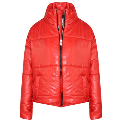 Girls Jacket Kids Wetlook Cropped Padded Quilted Puffer Bubble Jackets Coat 5-13