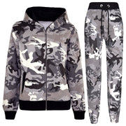 Kids Tracksuit Boys Girls Designer's Camouflage Jogging Suit Top Bottom 5-13 Yr