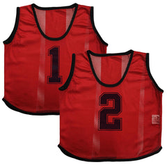 A2Z 6 Pack Sports Number Mesh Bib Comfortable During Football Rugby Sports Adult