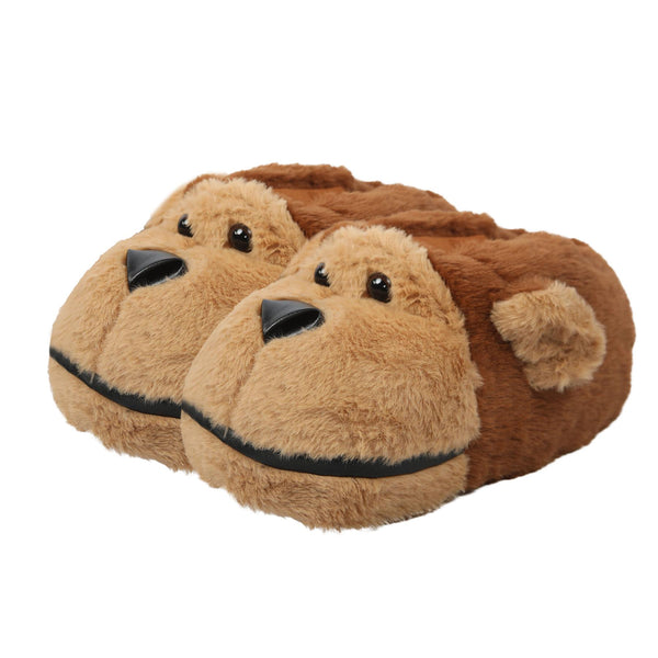 A2Z Girls Boys Womens Mens 3D Monkey Animal Slippers Cute Face Indoor Footwear