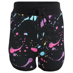 Kids Pastel Splash Crop Top & Shorts Set Active Wear Summer Girls Boys Age 5-13