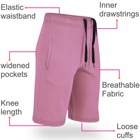 Kids Girls 100% Cotton Shorts Casual Chino Shorts Knee Length Summer Lightweight