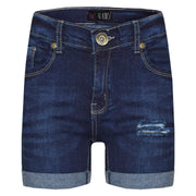 Kids Shorts Boys Girls Denim Ripped Chino Bermuda Shorts Knee Length 5-13 Years