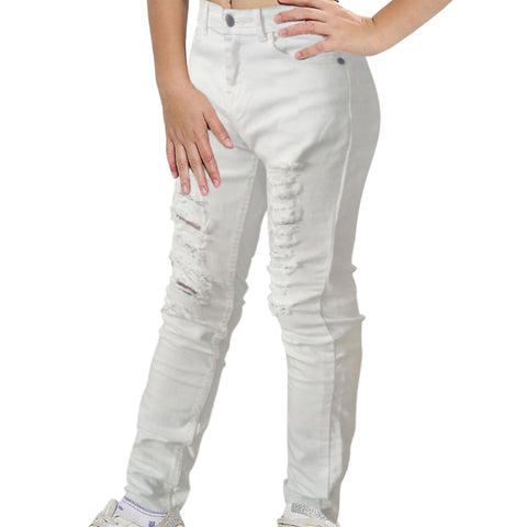 A2Z 4 Kids Girls Jeans Lightweight Ripped Comfort Stretchable Jeans Age 3-14 Years