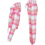Kids Tie Dye Tracksuit Gym Cropped Hoodie Sweatpants Cord Set Girls Age 5-13