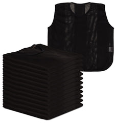A2Z 12 Pack Sports Training Mesh Bibs Lightweight Comfortable and Breathable During Football Rugby Sports Bibs For Kids/Adult