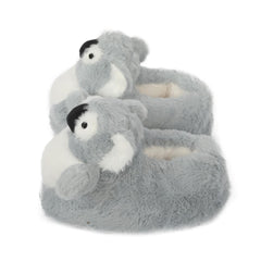 Kids Cute 3D Koala Slippers Soft Plush Warm Non-Slip Sole Cosy Indoor Footwear