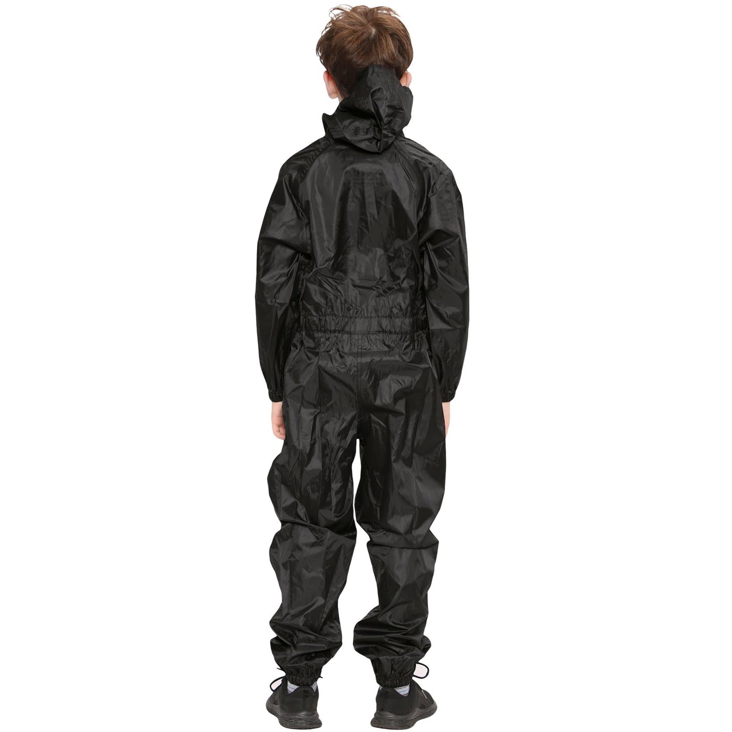 Girls Boys Raincoat Kids Puddle Suit All in One Waterproof Hooded Rainsuit