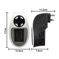 500w Plugin Local (2m2) Power Heater 2 Fan Speeds 15 - 30C Temperature Control