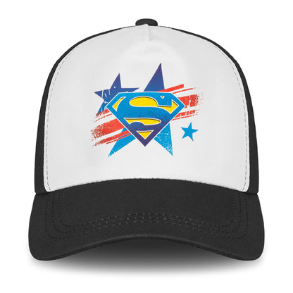 Kids DC Comic Superman Cap 100% Cotton Boys Baseball Summer Blue & Black Cap