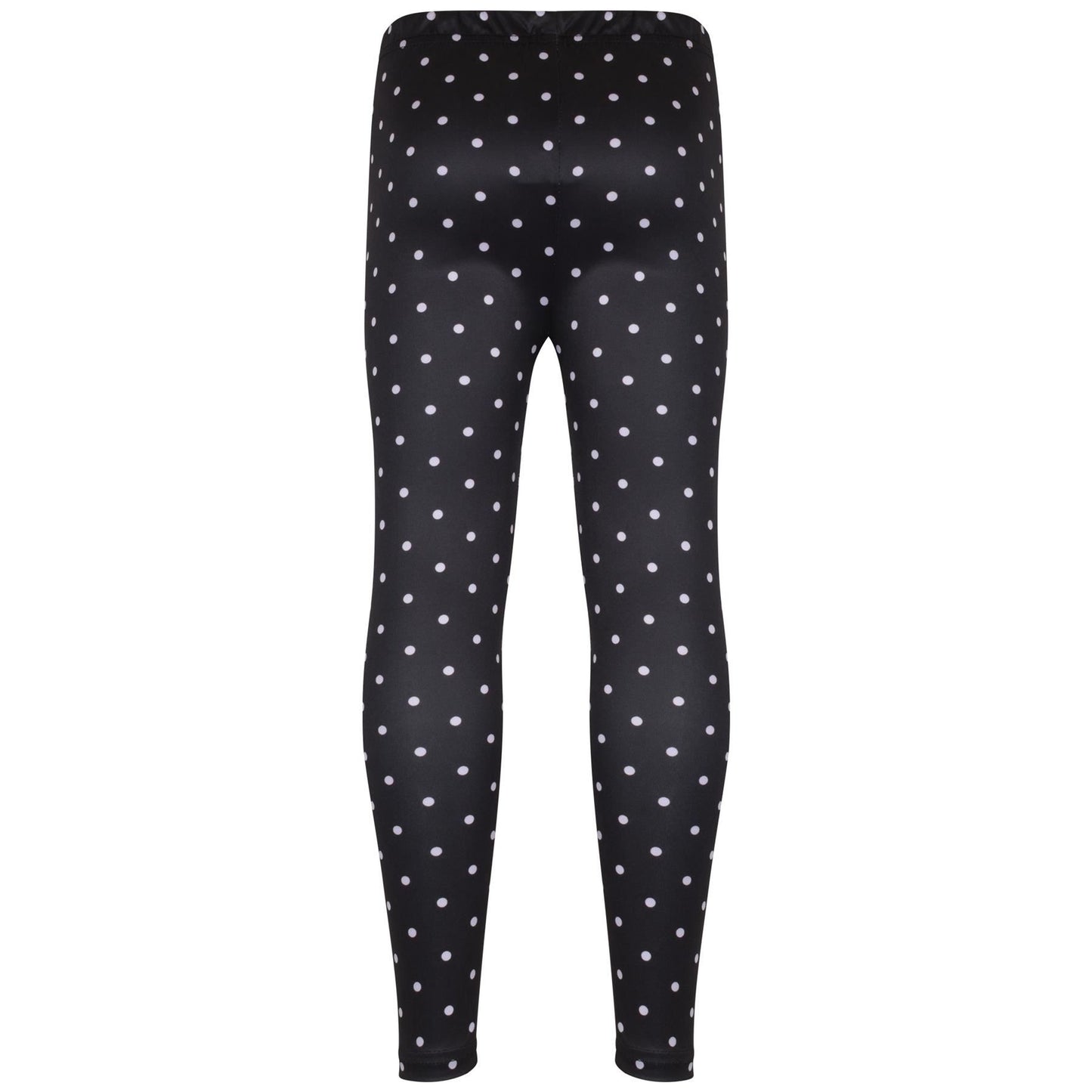 A2Z 4 Kids Girls Legging Spotty Print Black Soft Comfortable Stretchy Party Fashion Legging Pants Age 5-6, 7-8, 9-10, 11-12 & 13 years - A2Z 4 Kids