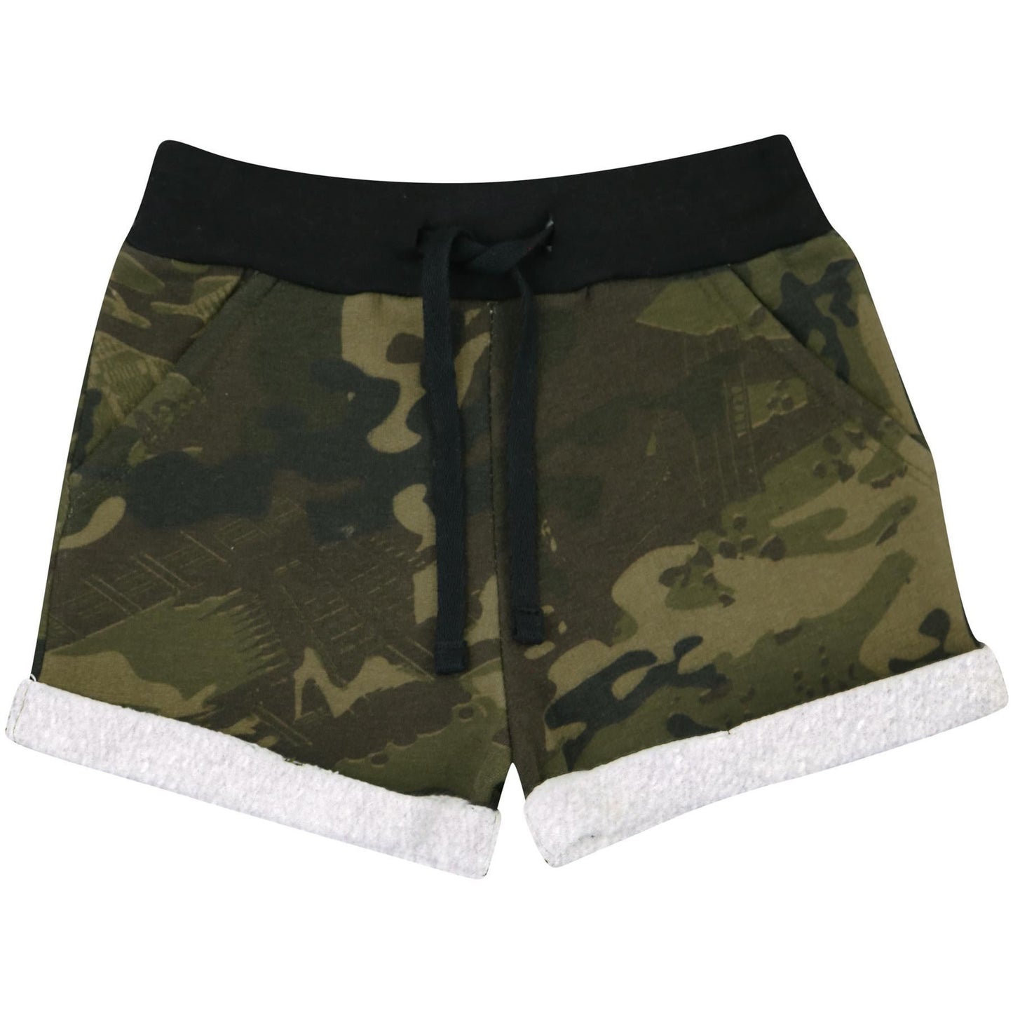 Kids Girls Shorts Fleece Camouflage Tartan Dance Gym Summer Hot Short Pants 5-13